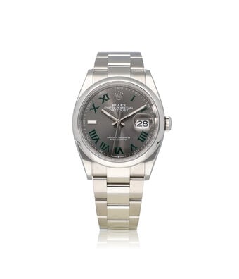 Rolex Datejust 36 2025 box + papers | Wimbledon Oyster domed steel