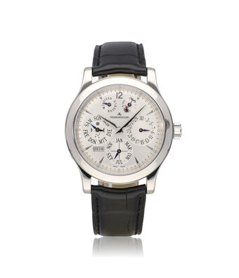 Jaeger-LeCoultre Master Control Eight Days 41 NEW JLC SERVICE | perpetual - platinum - alligator + box