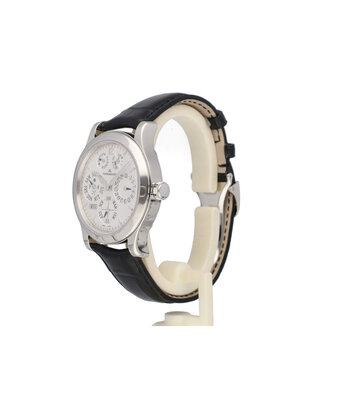 Jaeger-LeCoultre Master Control Eight Days 41 NEW JLC SERVICE | perpetual - platinum - alligator + box
