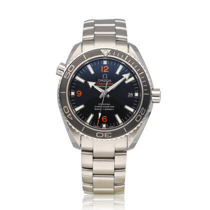 Seamaster Planet Ocean 600M Co-Axial 42 NEW OMEGA SERVICE - 2017 box + papers | steel blac