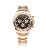 Rolex Daytona  40 NEW ROLEX SERVICE - 2011 B+P | rose gold pink - black Oyster