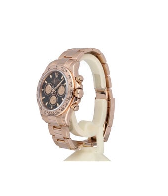 Rolex Daytona  40 NEW ROLEX SERVICE - 2011 B+P | rose gold pink - black Oyster
