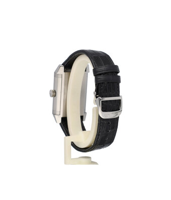 Jaeger-LeCoultre Reverso Grande  NEW JLC SERVICE INCL. STRAP + box  | steel - silver - black - 8 day's powe
