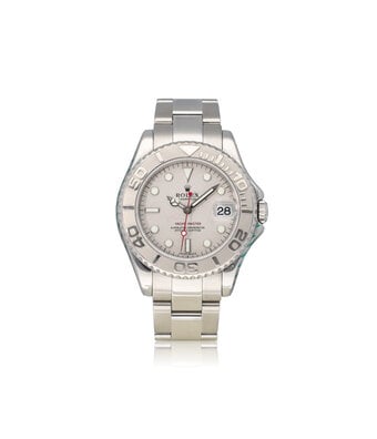 Rolex Yacht-master 35 NEW ROLEX SERVICE - 2005 | steel - platinum red medium