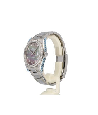 Rolex Datejust 36 - 2012 box + papers | Pearl - MOP - tahiti diamond Oyster