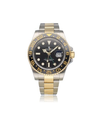 Rolex GMT-Master II 40 NEW ROLEX SERVICE - 2013 B+P | steel - yellow gold ceramic black