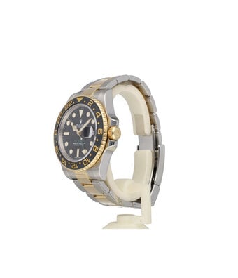 Rolex GMT-Master II 40 NEW ROLEX SERVICE - 2013 B+P | steel - yellow gold ceramic black