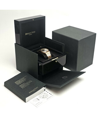 Audemars Piguet Royal Oak  41 - 2016 box + papers | rose gold blue