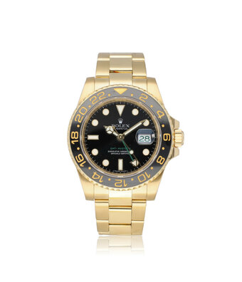Rolex GMT-Master II 40 - 2009 box + papers | yellow gold black Oyster