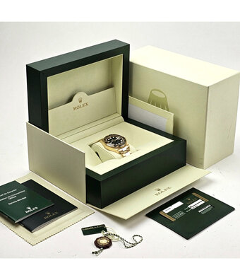 Rolex GMT-Master II 40 - 2009 box + papers | yellow gold black Oyster