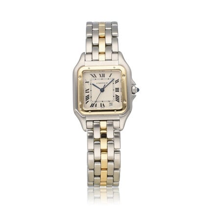 Panthère de Cartier  22 box + papers | steel - gold 1 row | ref. 1100 |