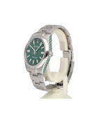 Rolex Oyster Perpetual 41 NEW ROLEX SERVICE - 2023 B+P | steel green domed Oyster - Bulbasaur