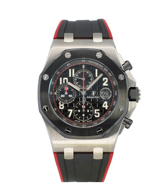 Audemars Piguet Royal Oak Offshore  42 - 2020 box + papers | steel ceramic red - Vampire