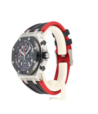 Audemars Piguet Royal Oak Offshore  42 - 2020 box + papers | steel ceramic red - Vampire