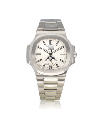 Patek Philippe Nautilus Annual Calendar  - 2015 B+P | Annual Calendar white from
