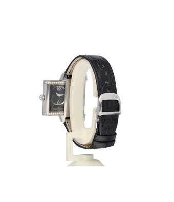 Jaeger-LeCoultre Reverso Duetto 23 NEW JLC STRAP - steel black duo face diamond | ref. 256.8.75