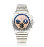 Breitling Chronomat B01 42 steel salmon pink 2026 box + papers