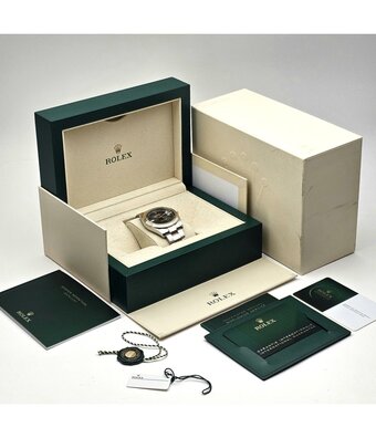 Rolex Datejust 41 NEW ROLEX SERVICE - 2021 B+P | Wimbledon steel - gold slate roman Oyster