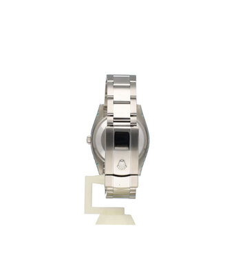 Rolex Date 34 34 NEW ROLEX SERVICE - 2012 B+P | steel pink - salmon diamond Oyster
