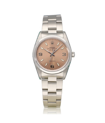 Rolex Air-king 40 - 1995 box + papers | steel pink - salmon domed Oyster