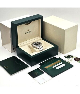 Rolex Explorer II  42 NEW ROLEX SERVICE - 2017 B+P | steel black - orange steel Oyster