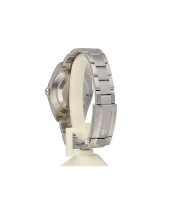 Rolex Datejust 41 NEW ROLEX SERVICE - 2022 B+P | steel - white gold silver index fluted Oyster