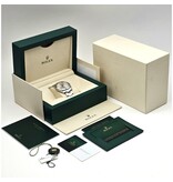 Rolex Datejust 41 NEW ROLEX SERVICE - 2022 B+P | steel - white gold silver index fluted Oyster