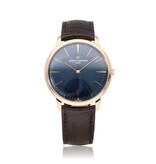 Vacheron Constantin Patrimony  40 - 2023 B+P | STOCK | rose gold blue alligator leather