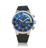 IWC Aquatimer  44 Tribute to Calypso | steel blue rubber day date | Cousteau