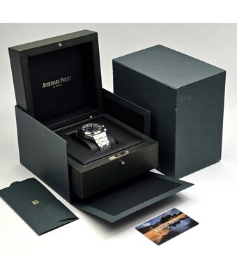 Audemars Piguet Royal Oak Chronograph 41 NEW AP SERVICE - 2023 B+P | STOCK | steel blue