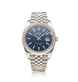 Rolex Datejust 41 NEW ROLEX SERVICE -  2022 + papers | steel - white gold blue Jubilee