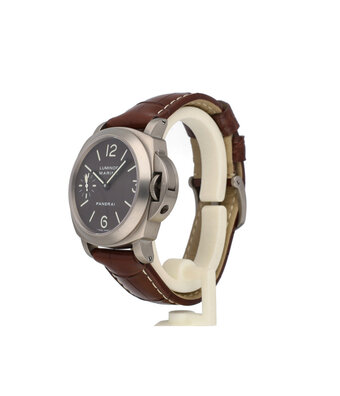 Panerai Luminor Marina 44 NEW PANERAI STRAP -  2000 + papers | titanium brown matte