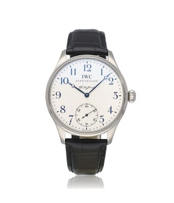 IWC Portugieser FA Jones 44 NEW IWC STRAP | blue steel white limited edition + box