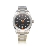 Rolex Milgauss 40 2013 box + papers | steel black orange Oyster