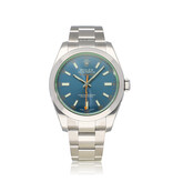Rolex Milgauss 40 OPEN DATE - B+P | steel blue orange Oyster