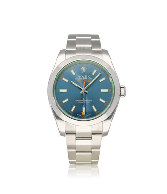 Rolex Milgauss 40 OPEN DATE - B+P | steel blue orange Oyster