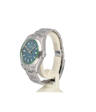 Rolex Milgauss 40 OPEN DATE - B+P | steel blue orange Oyster