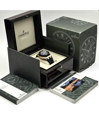 Audemars Piguet Royal Oak Offshore   NEW AP SERVICE OF € 6.679,- - 2007 B+P | rose gold rubber