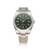 Rolex Milgauss 40 - 2013 box + papers | steel black orange - green - GV Oyster
