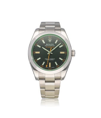 Rolex Milgauss 40 - 2013 box + papers | steel black orange - green - GV Oyster