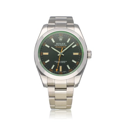 Milgauss 40 - 2013 box + papers | steel black orange - green - GV Oyster
