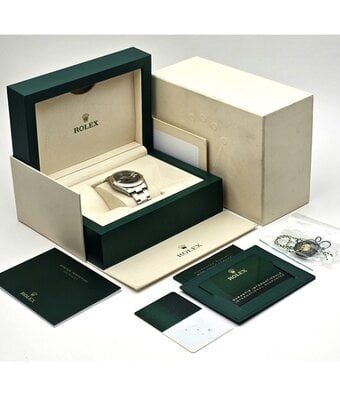 Rolex Datejust 41 NEW ROLEX SERVICE - 2021 B+P | Wimbledon steel - gold slate roman Oyster