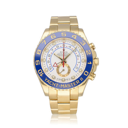 Yacht-master II NEW ROLEX SERVICE - 2010 box + papers | yellow gold white