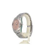 Rolex Date 34 34 NEW ROLEX SERVICE - 2012 B+P | steel pink - salmon diamond Oyster