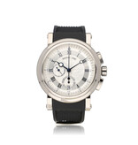 Breguet Marine Marine 42 NEW RUBBER STRAP - 2010 B+P | steel white roman
