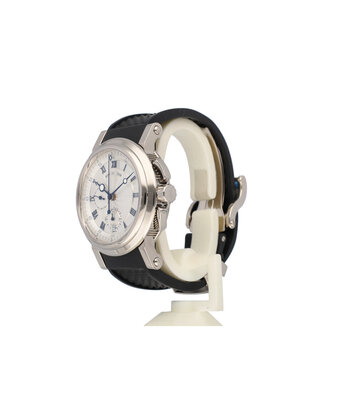 Breguet Marine  42 NEW RUBBER STRAP - 2010 B+P | steel white roman