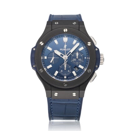 Big Bang Chronograph Ceramic Blue 44 - 2019 B+P | ceramic blue rubber strap