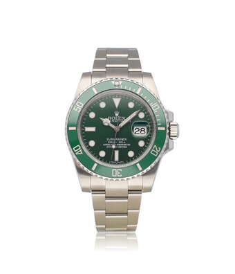 Rolex Submariner Date 40 2013 + papers | steel green - Hulk ceramic