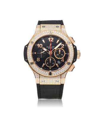 Hublot Big Bang Chrono 44 - 2010 box + papers | rose gold factory diamond