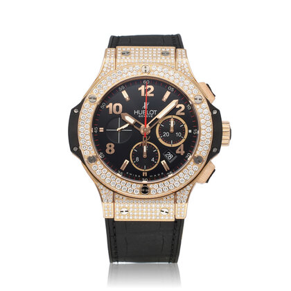 Big Bang Chrono 44 - 2010 box + papers | rose gold factory diamond